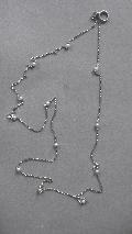 Platinum Chain With Small Pearls. Platinum Chain With Small Pearls.